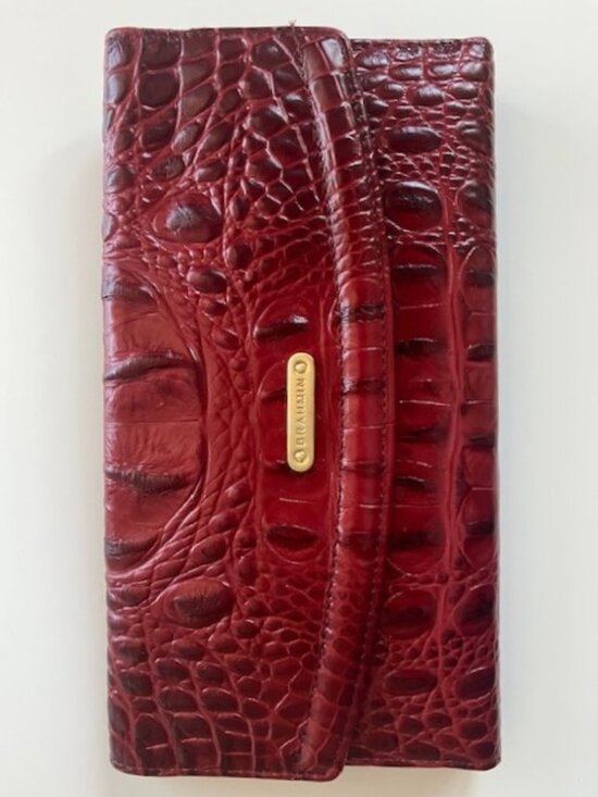 Brahmin Handbags - Brahmin Red Genuine Leather Cordelia Wallet